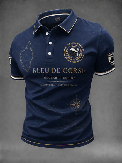 Chemise pour homme à imprimé drapeau de la Corse