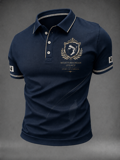 Chemise pour homme à imprimé drapeau de la Corse