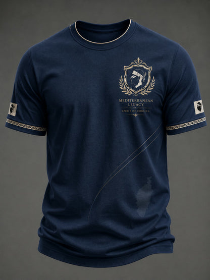 T-shirt pour homme imprimé du drapeau de la Corse