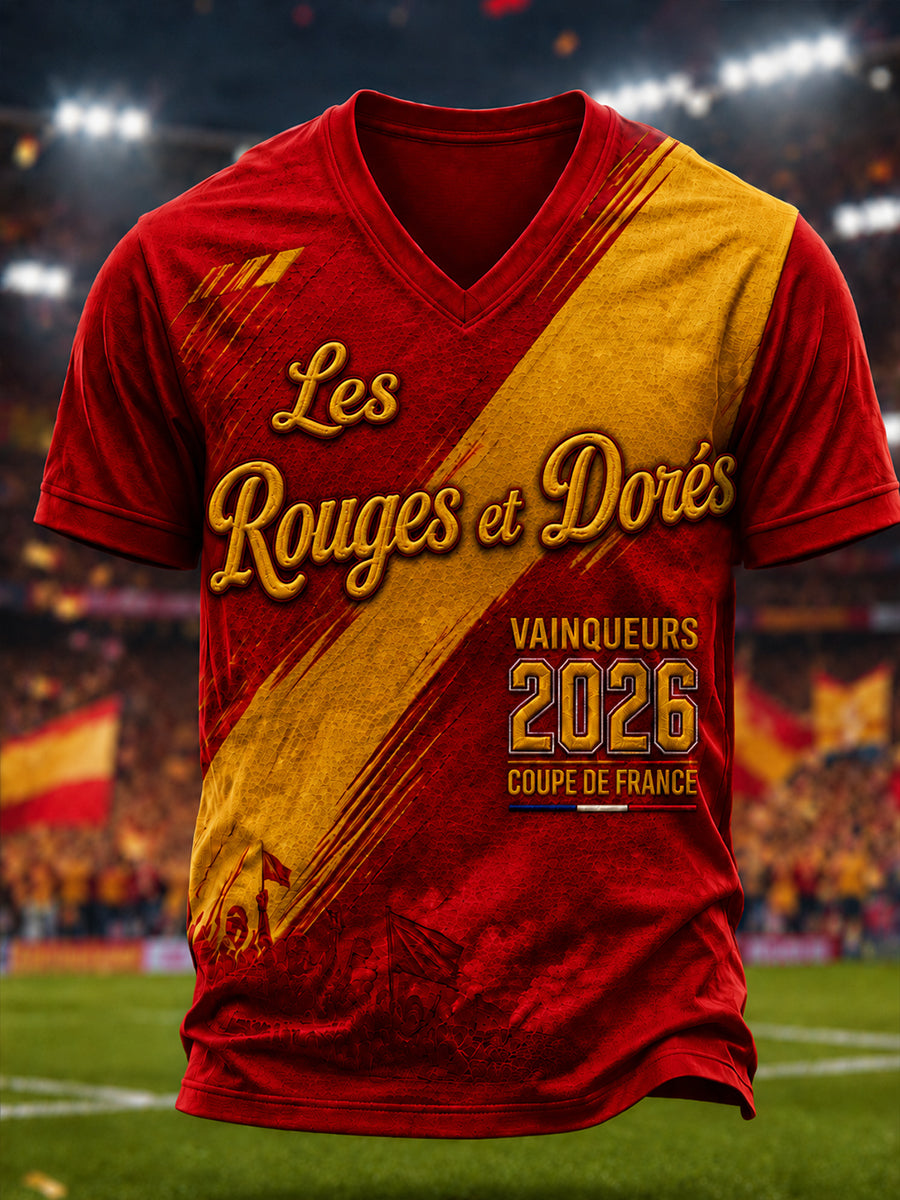 T-shirt homme col en V à imprimé Champion 2026