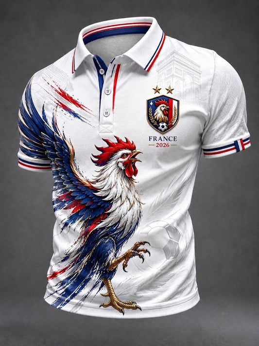 Chemise pour hommes France Football imprimée