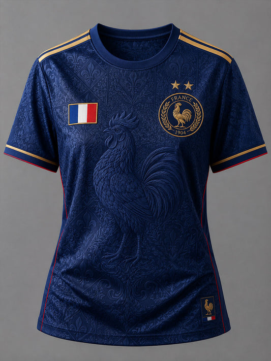 T-shirt à manches courtes France Football pour femme