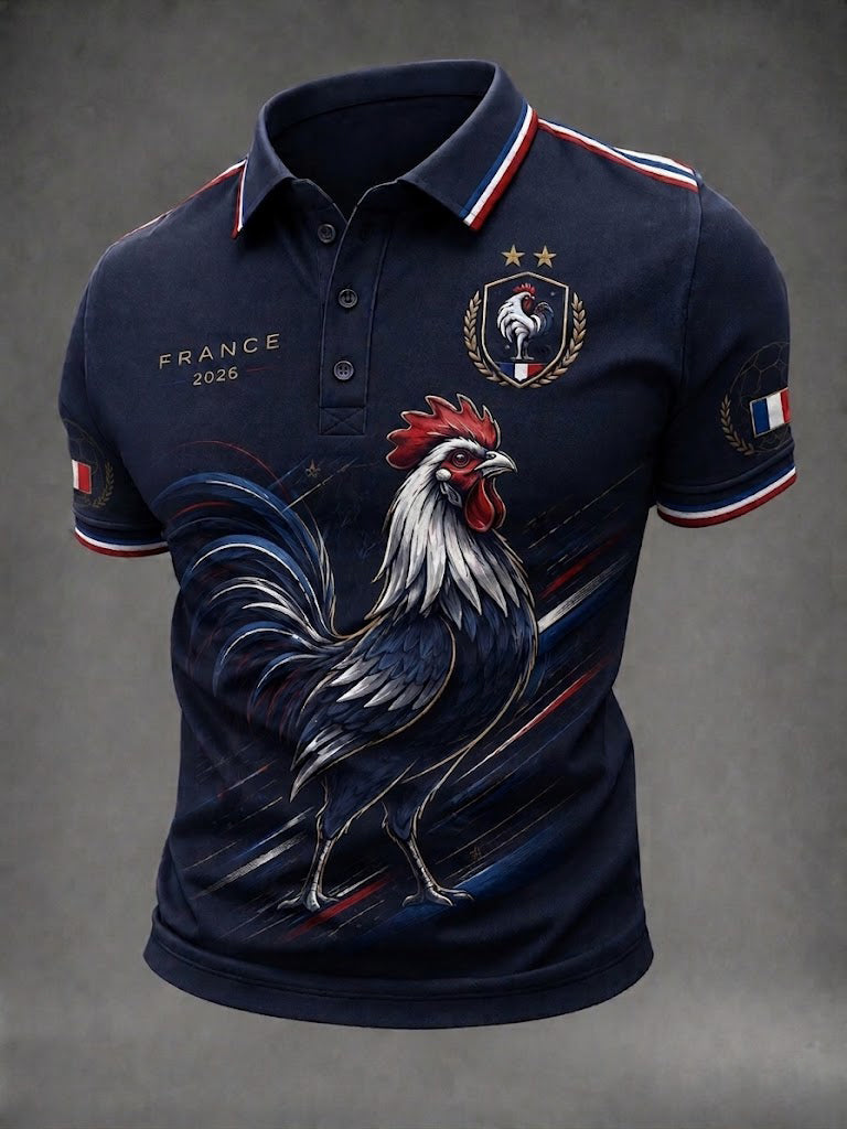 Chemise pour hommes imprimée France Football