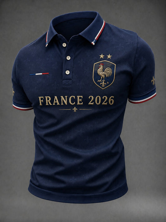 Chemise pour hommes imprimée France Football