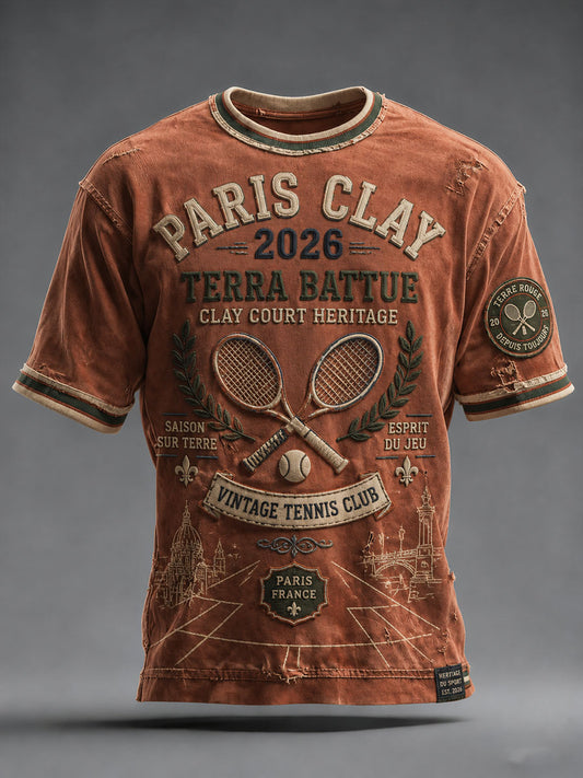 T-shirt à manches courtes de tennis pour hommes