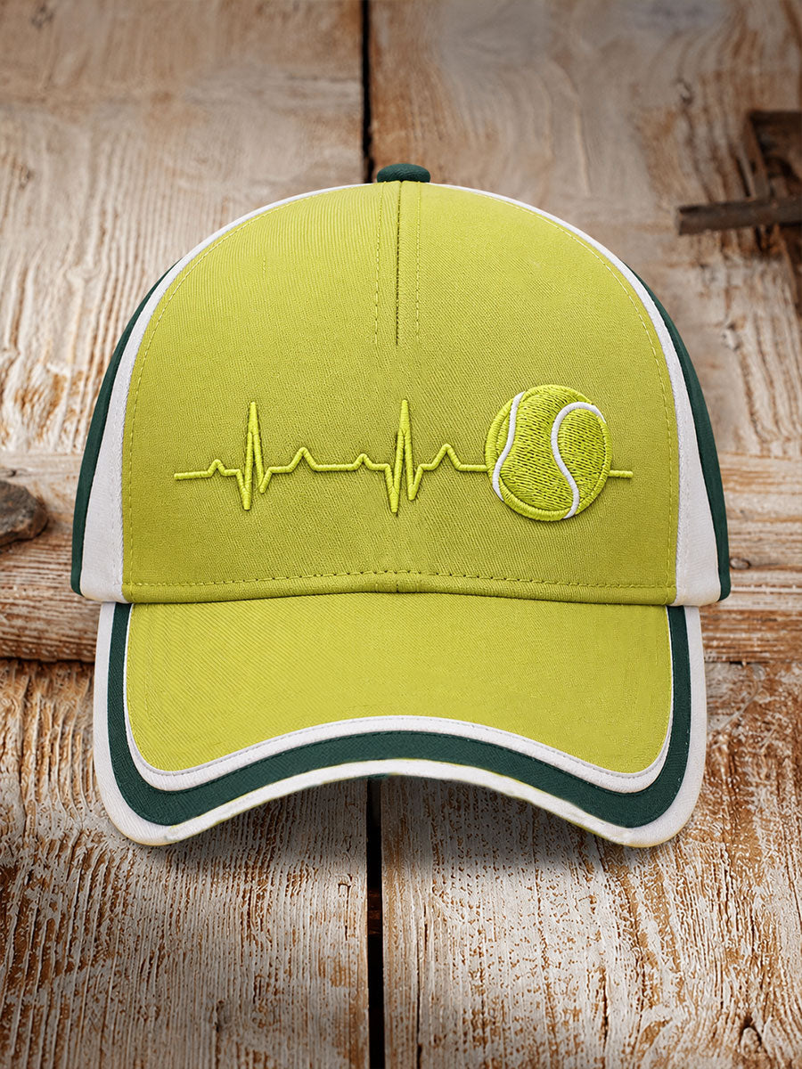 Chapeau de tennis électrocardiogramme unisexe