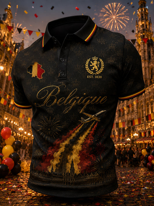 Polo à manches courtes sur le thème de la Journée nationale des hommes