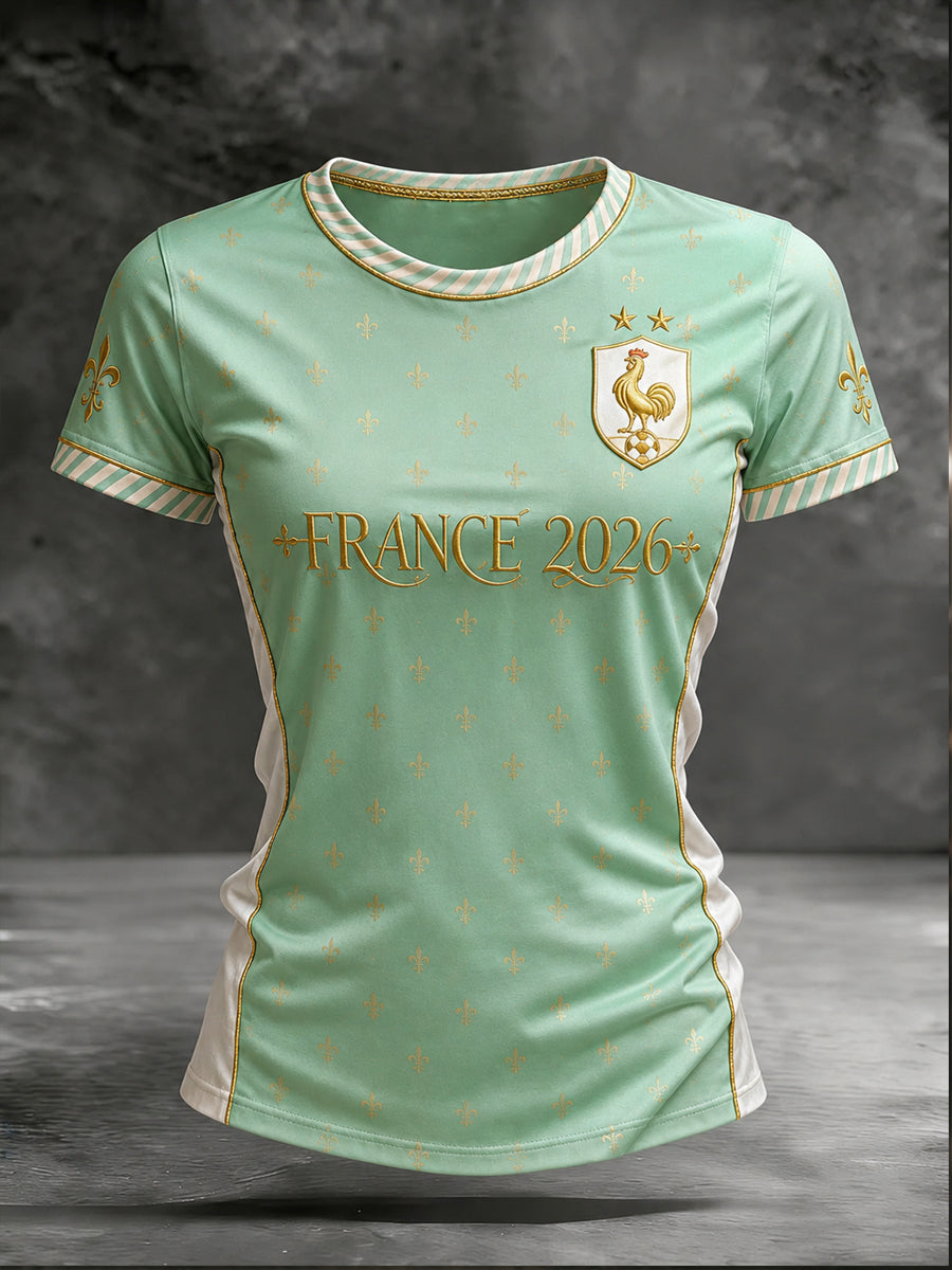 T-shirt manches courtes French Football Femme