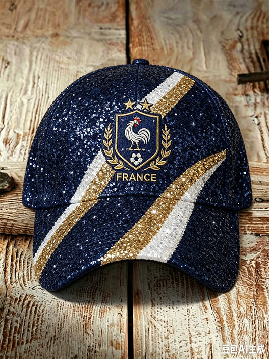 Casquette de football française unisexe