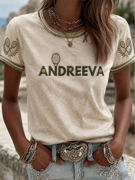 T-shirt à manches courtes Andreeva Femme