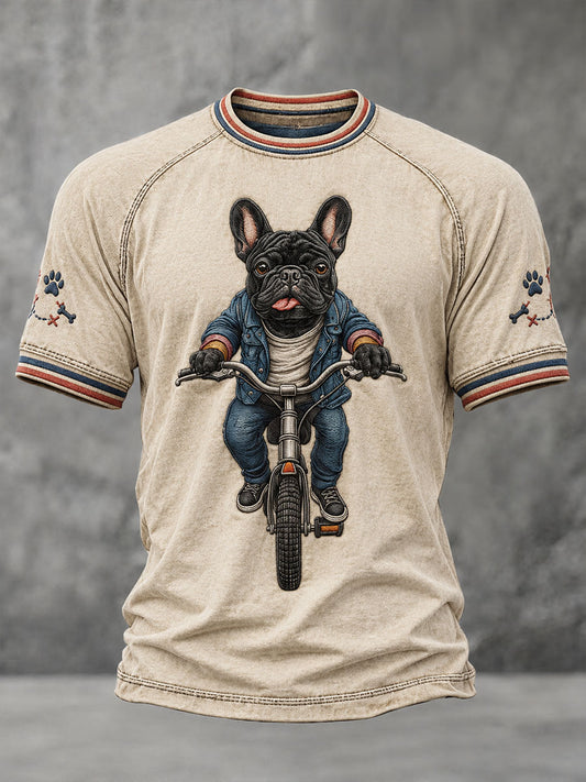 T-shirt manches courtes Bulldog pour homme