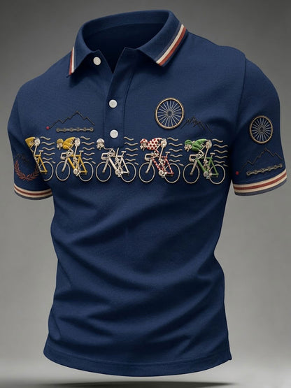 Maillot de cyclisme pour homme, modèle skeleton