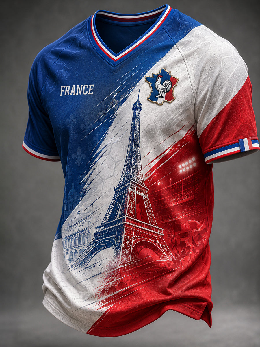 T-shirt manches courtes France Football pour homme