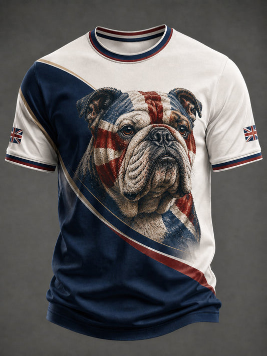 T-shirt imprimé British Bulldog pour homme