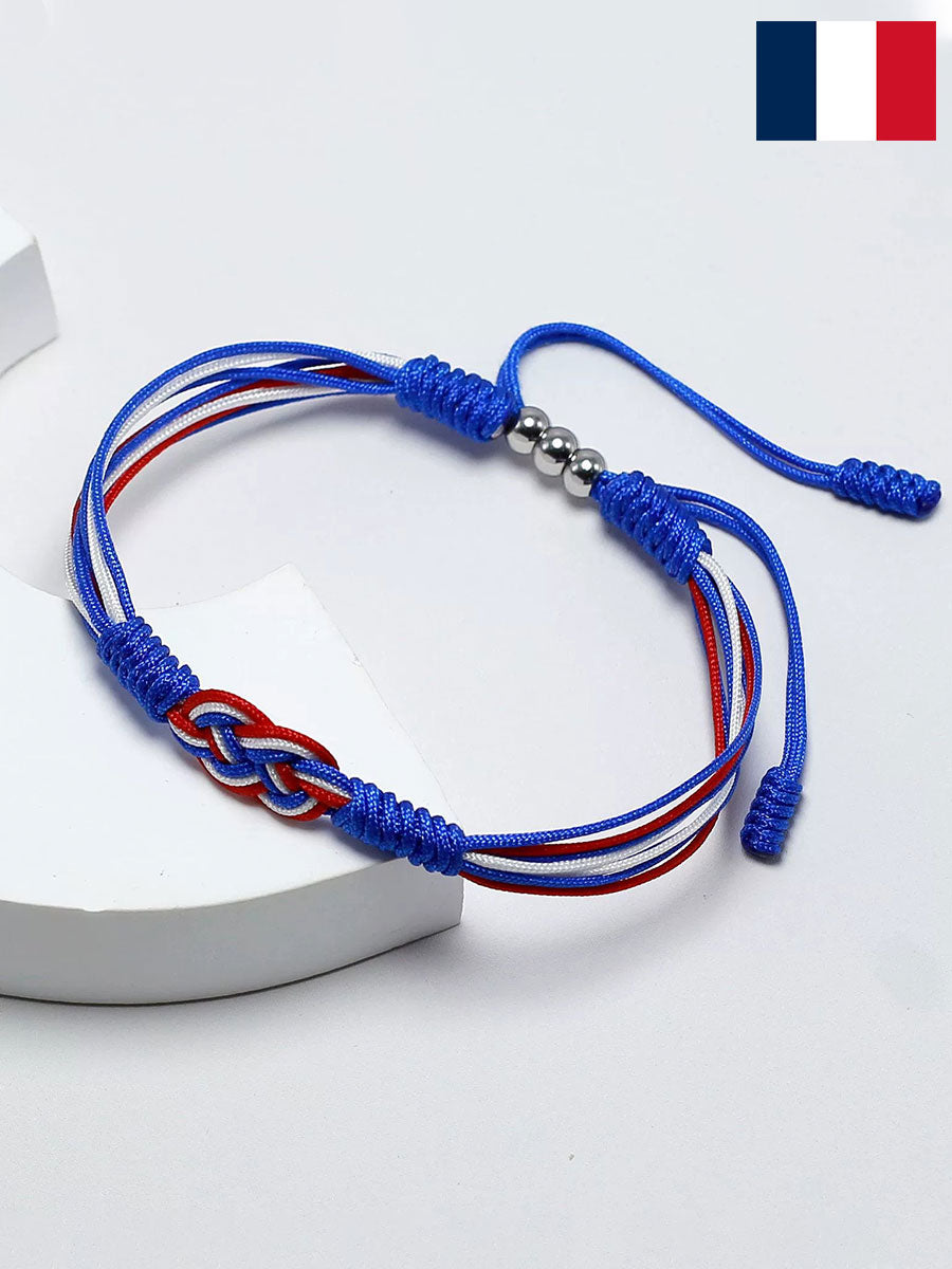 Bracelet tissé français