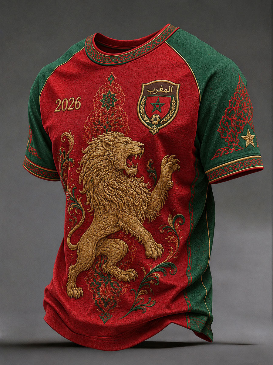 T-shirts de football pour hommes Maroc 2026