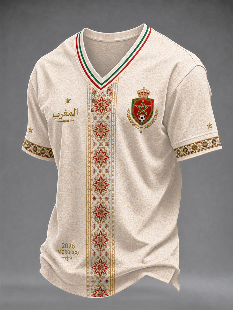 T-shirts de football pour hommes Maroc 2026