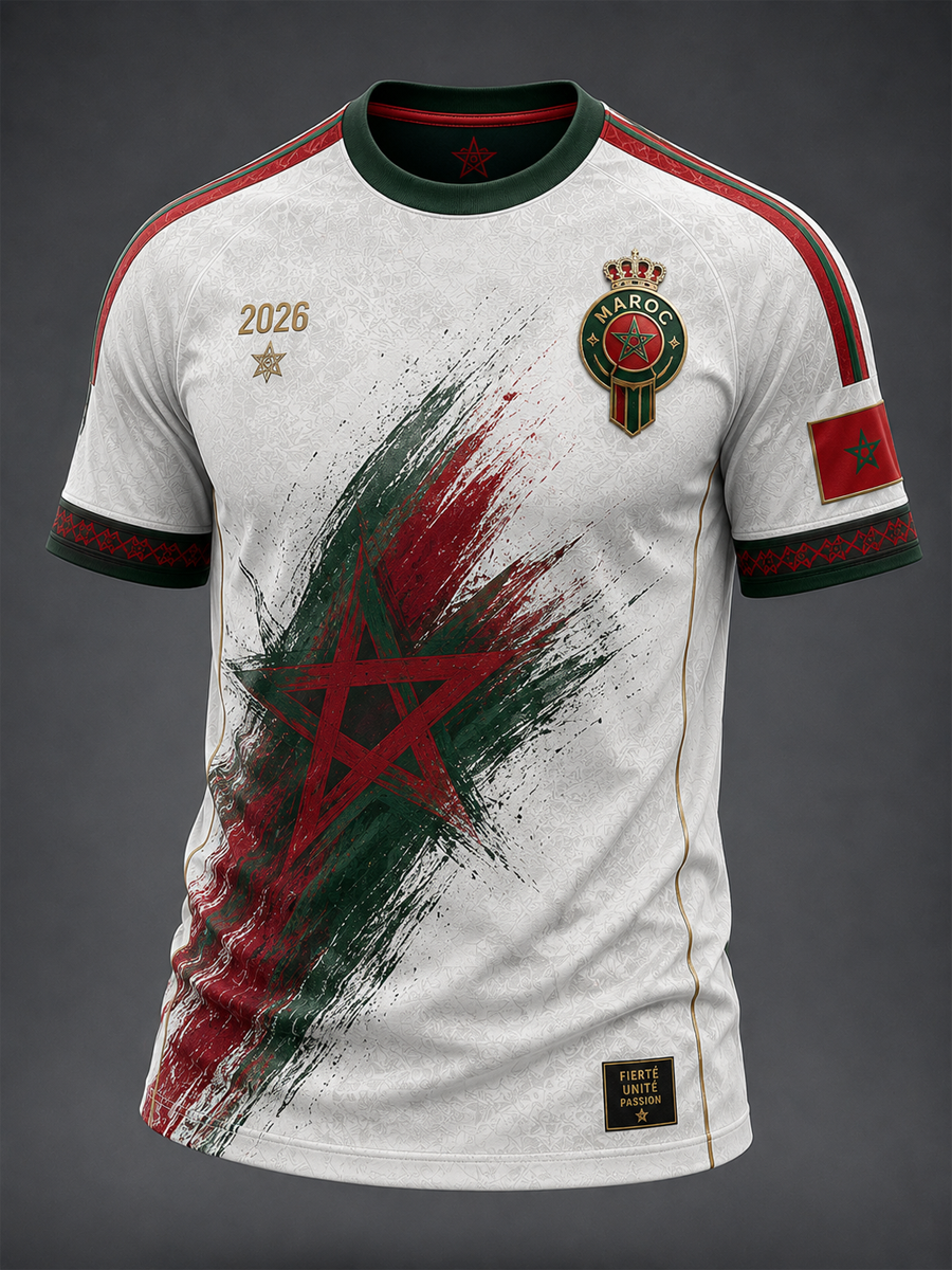 T-shirt manches courtes imprimé MAROC pour homme
