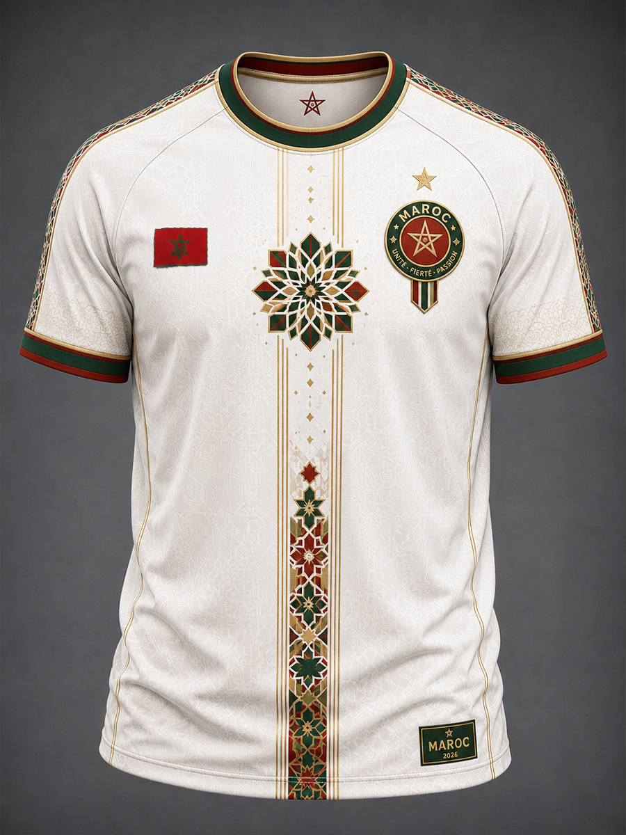 T-shirt manches courtes imprimé MAROC pour homme
