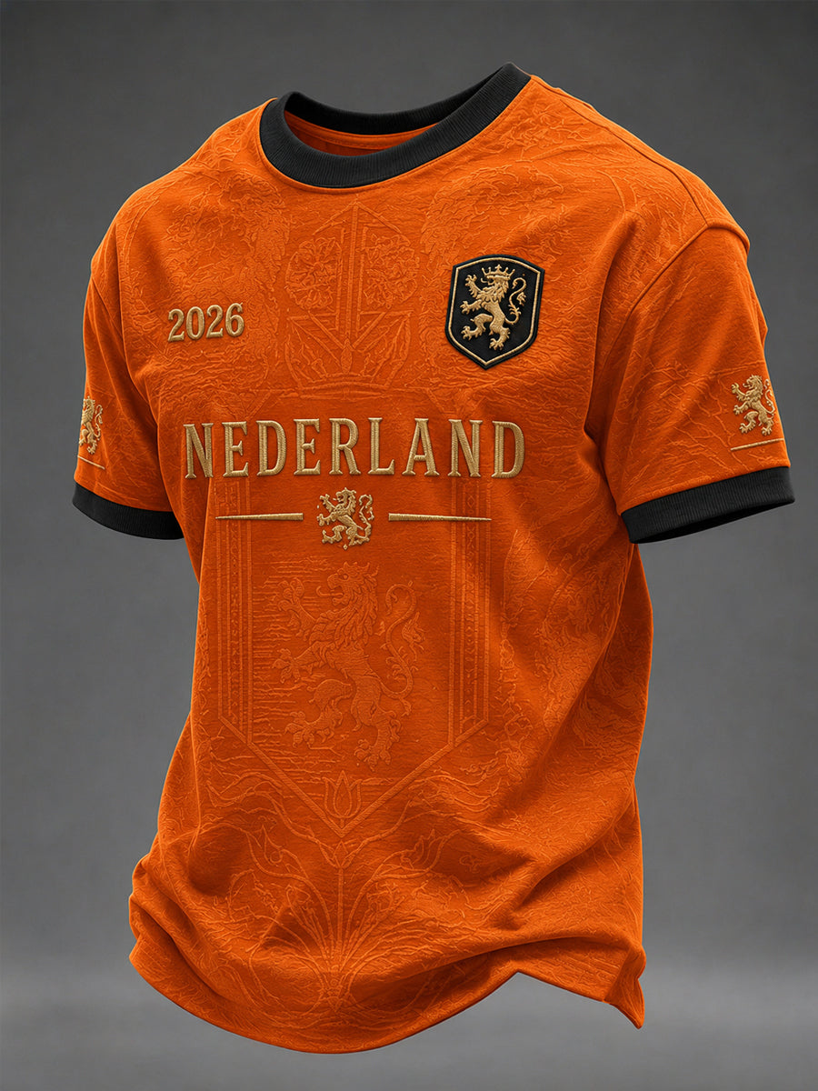 T-shirt décontracté imprimé pour hommes, cadeau idéal pour les fans de football