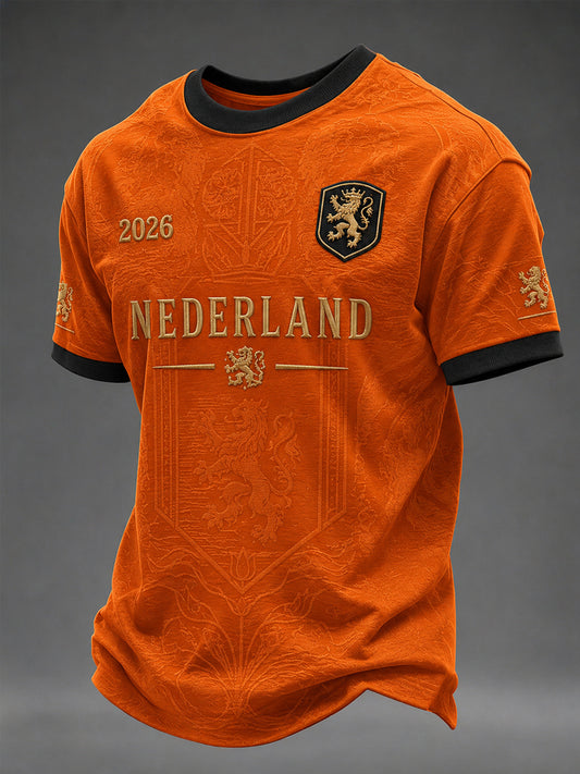 T-shirt décontracté imprimé pour hommes, cadeau idéal pour les fans de football