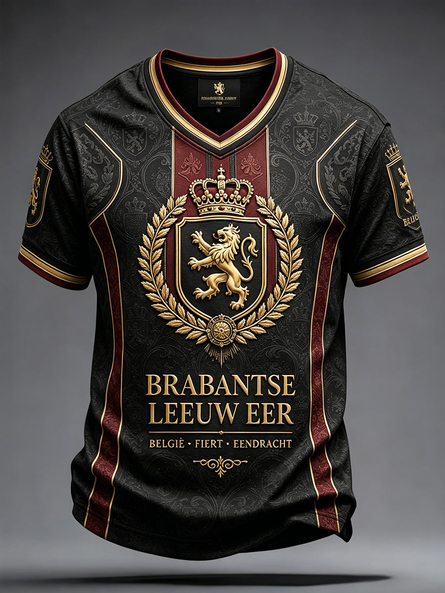 T-shirt pour la fête nationale de la Belgique, motif artistique à l’effigie de bières, pour hommes