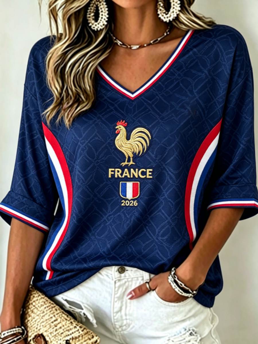 T-shirt à manches mi-longues pour femmes