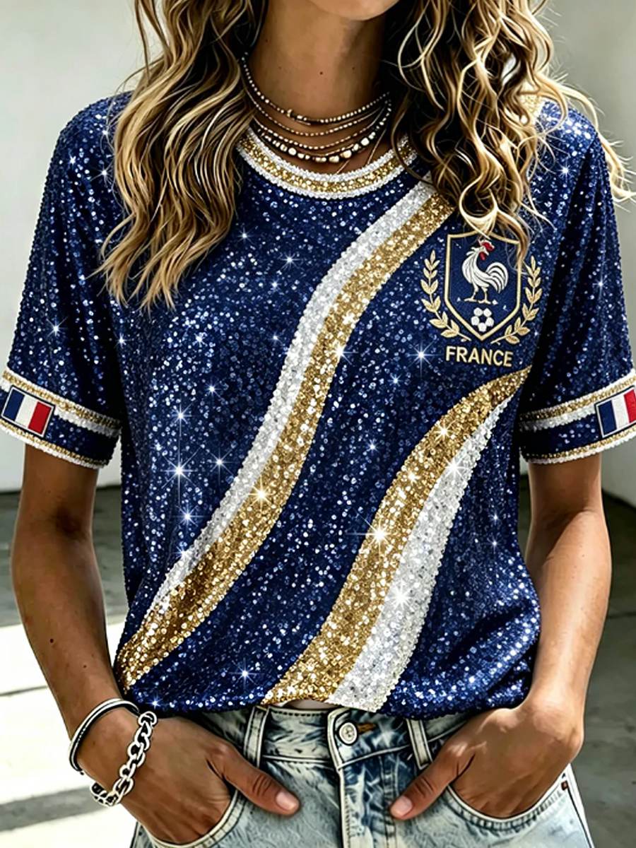T-shirt à manches courtes pour femme