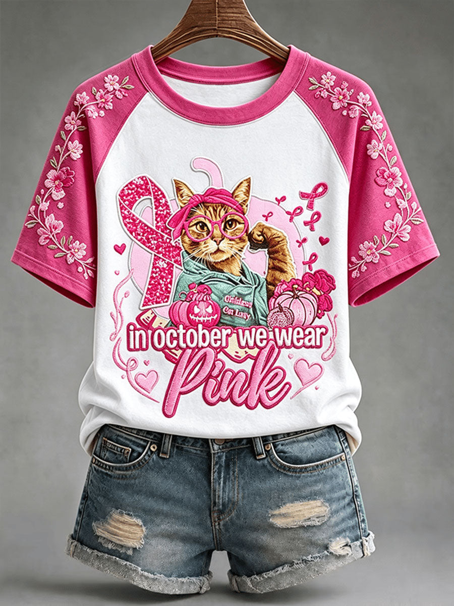 T-shirt rose In october We Wear pour femme