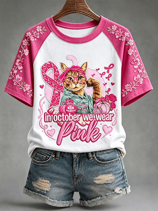 T-shirt rose In october We Wear pour femme