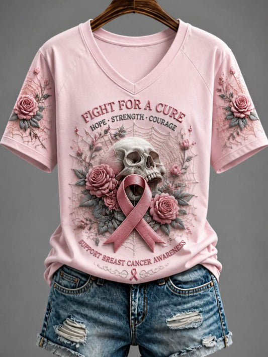 T-shirt femme à col en V et épaules dénudées, manches courtes