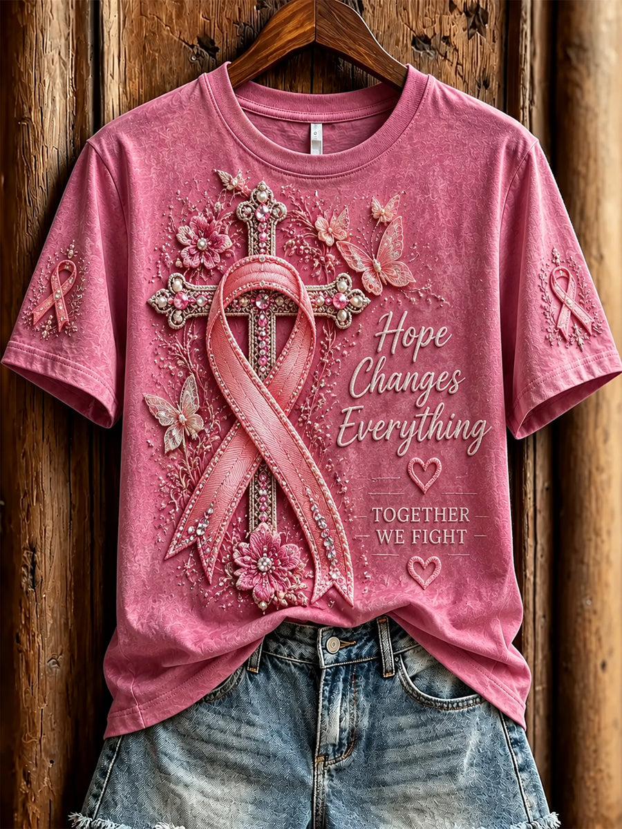 Hope Awareness T-shirt décontracté