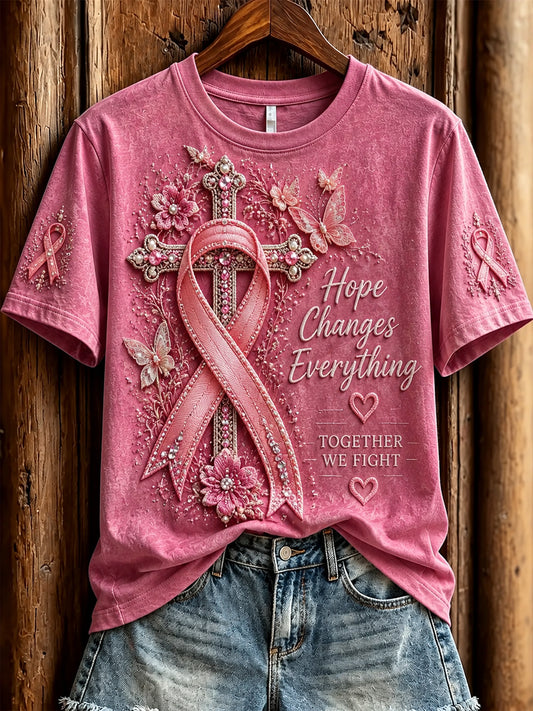 Hope Awareness T-shirt décontracté