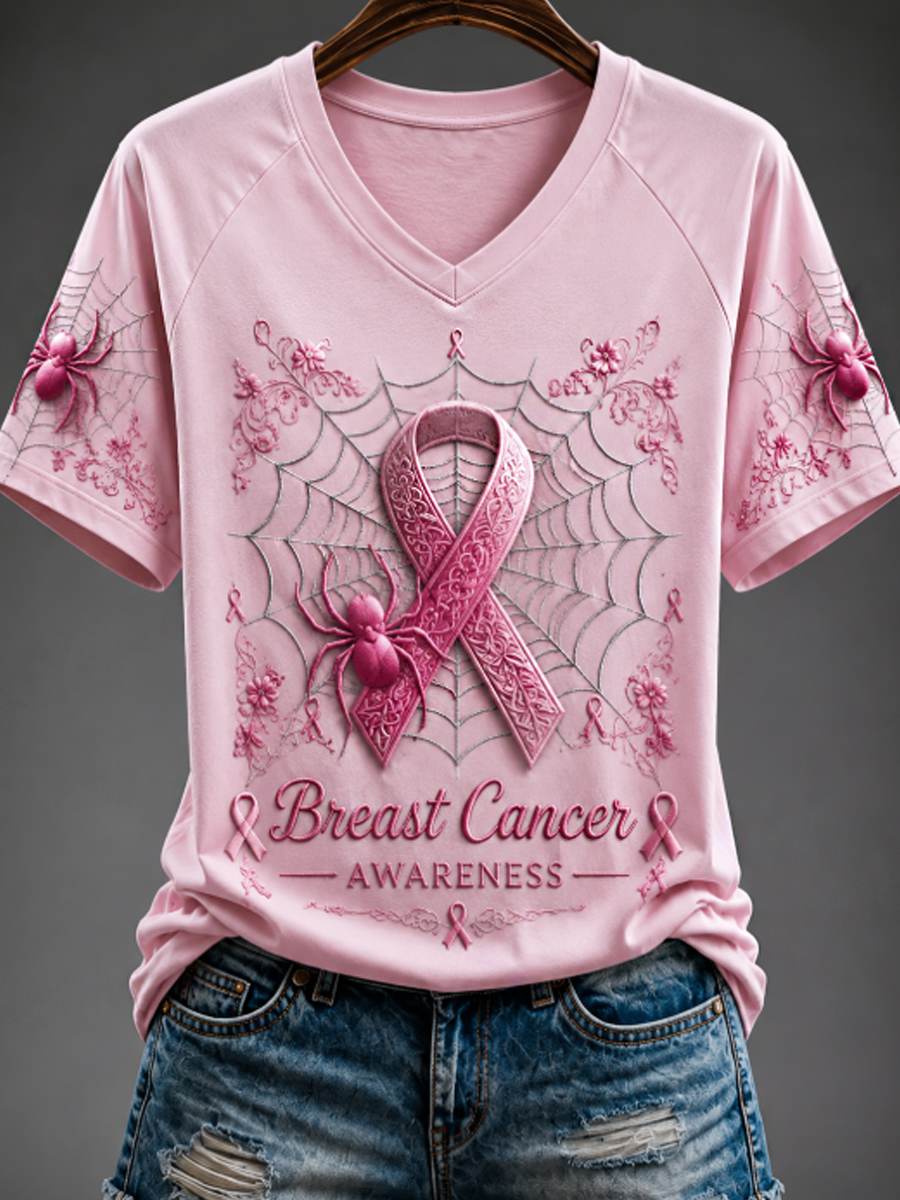 T-shirt femme à col en V et épaules dénudées, manches courtes