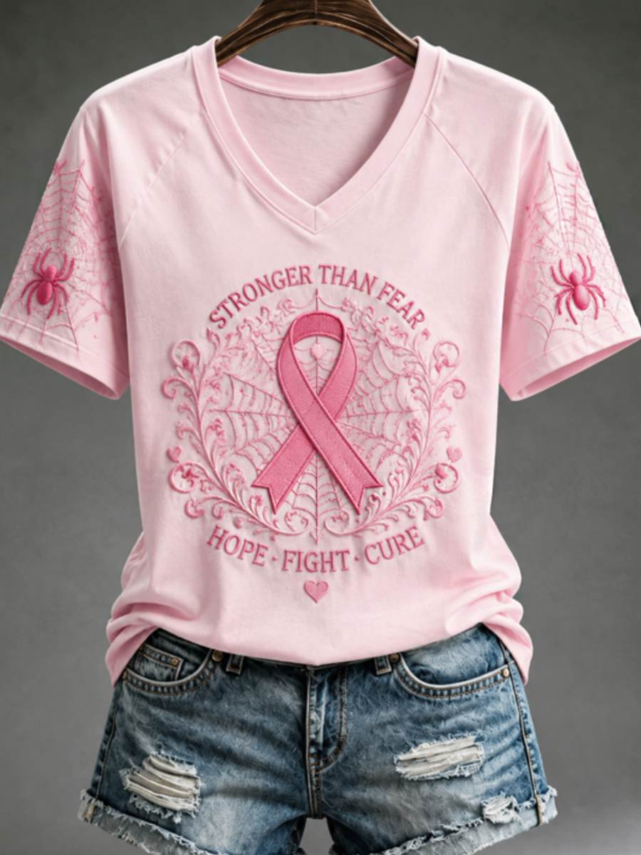T-shirt femme à col en V et épaules dénudées, manches courtes