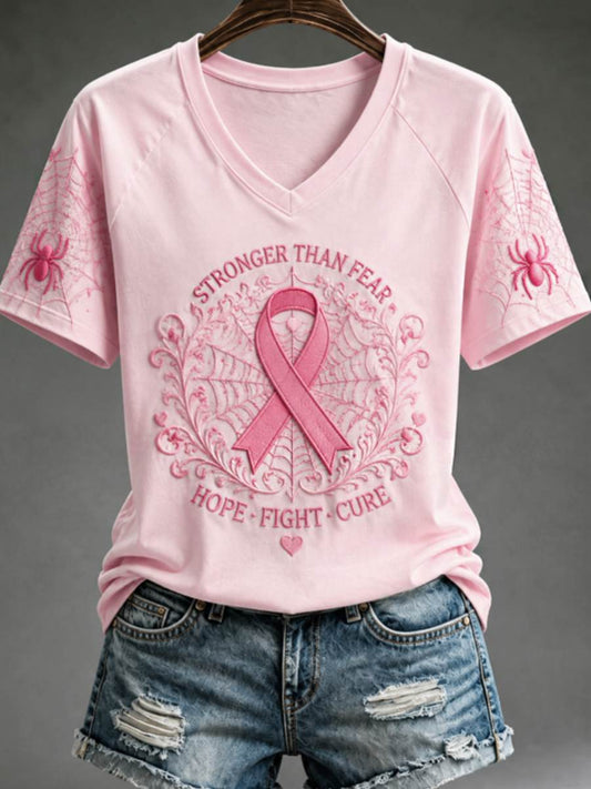 T-shirt femme à col en V et épaules dénudées, manches courtes