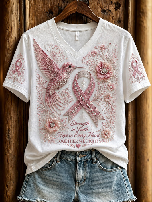 T-shirt graphique Courage & Strength pour femme
