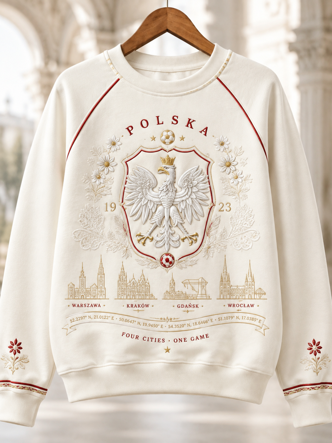Bluza z rękawem raglanowym dla kobiet, Polska żeńska reprezentacja w piłce nożnej