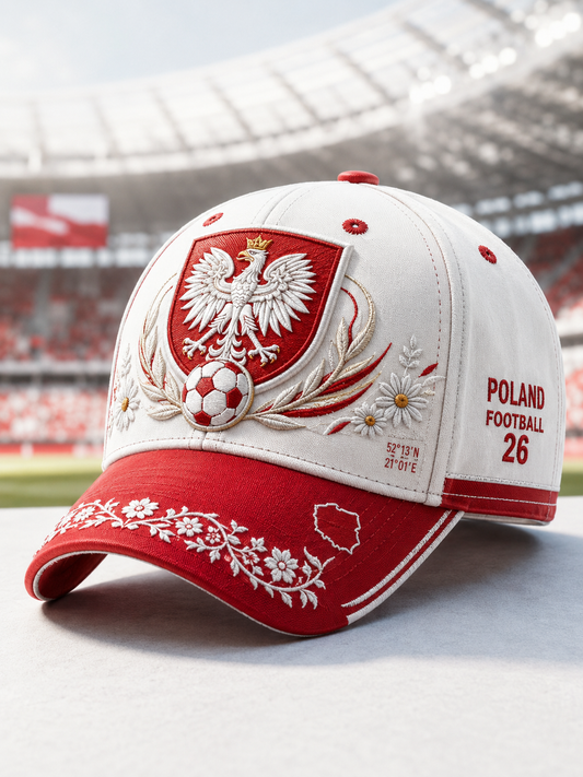 Czapka unisex z polską drużyną piłkarską kobiet