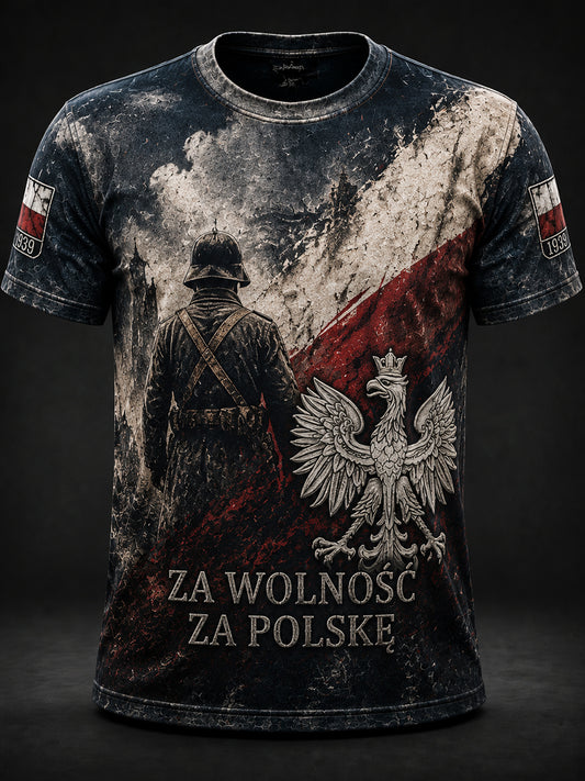 Stara polska koszulka pamiątkowa dla weteranów