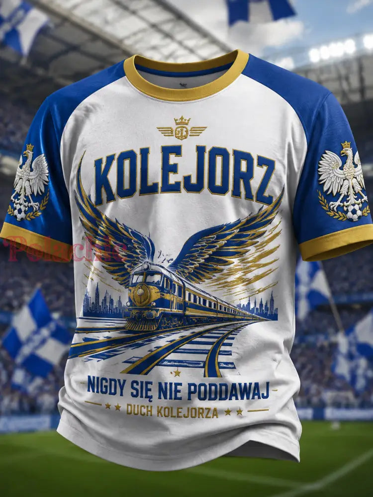 Stary koszulka z dziedzictwem piłkarskim Poznania - Jak na zdjęciu / S