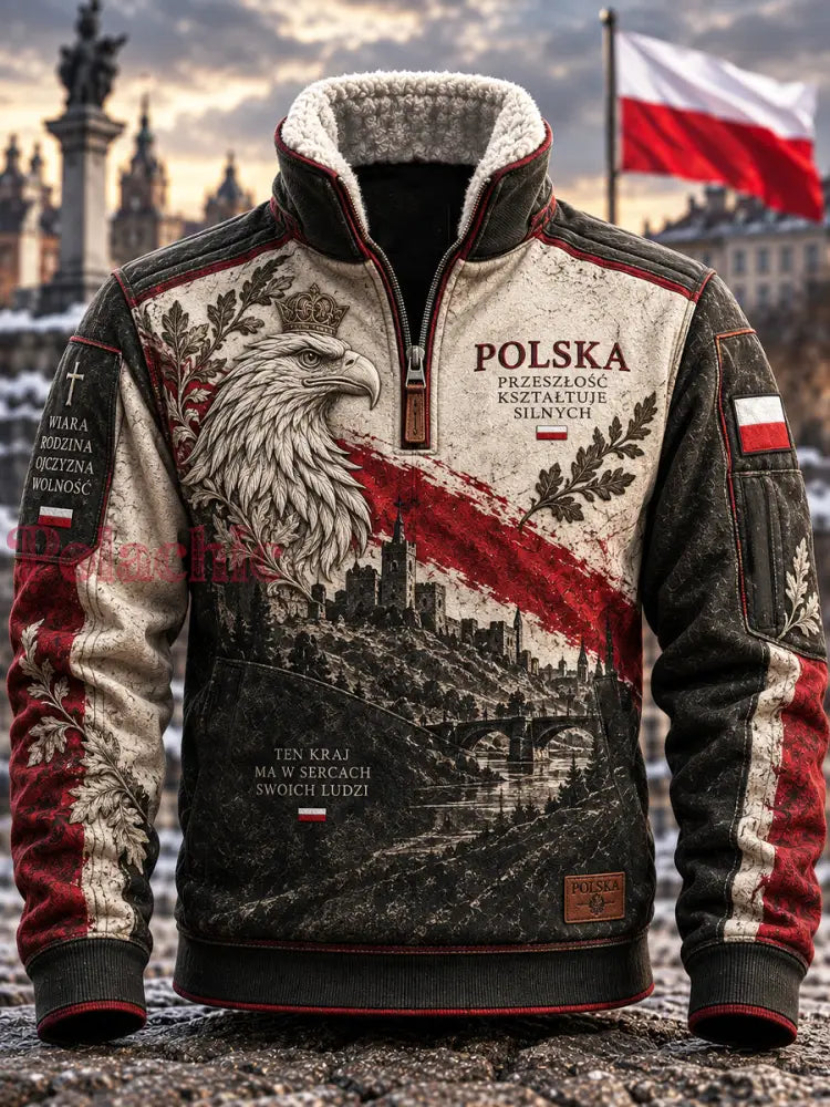 Stary patriotyczny sweter codzienny - Jak na zdjęciu / S