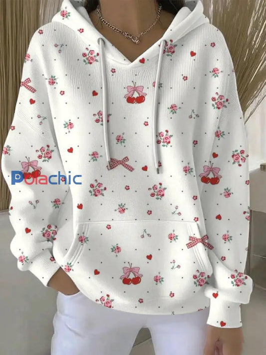 Sweat à Capuche Décontracté Femme Rose Cancer Du Sein Imprimé comme image / S