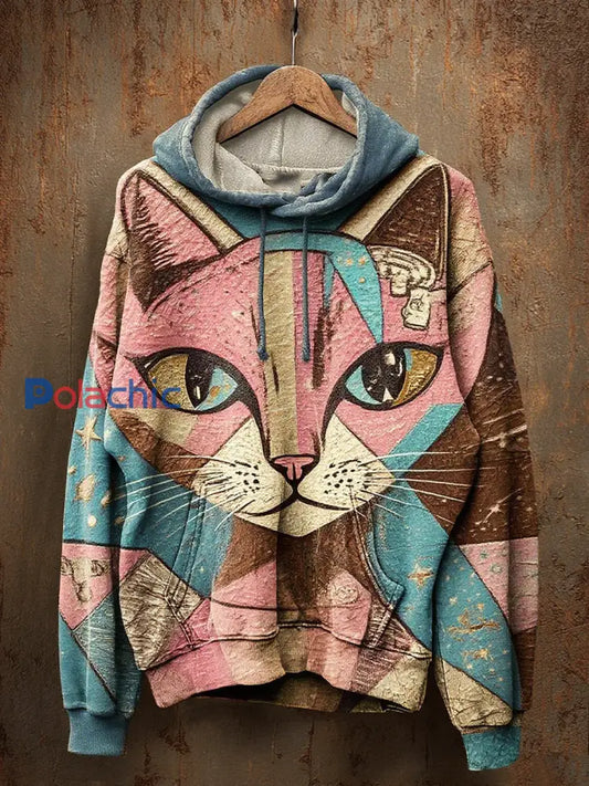 Sweat à capuche décontracté à imprimé animal vintage unisexe A / S