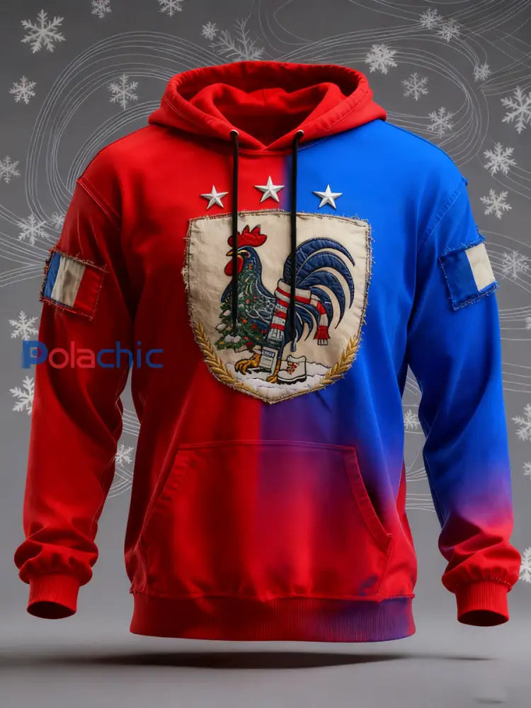 Sweat à capuche décontracté Vintage French Flag Ricard pour homme A / S