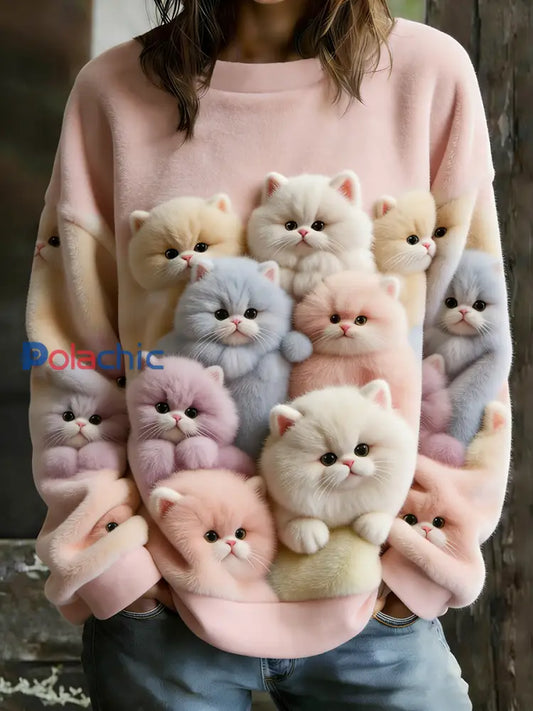 Sweat à capuche en flanelle pour femmes Rose / S