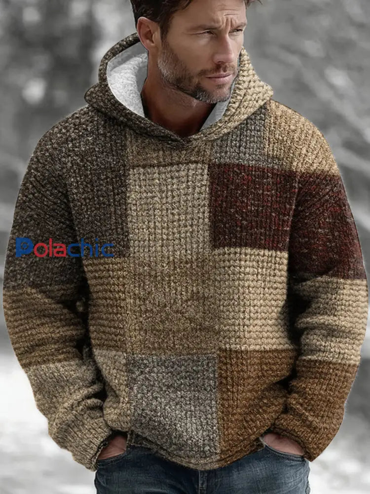 Sweat à capuche géométrique Art Homme comme image / S