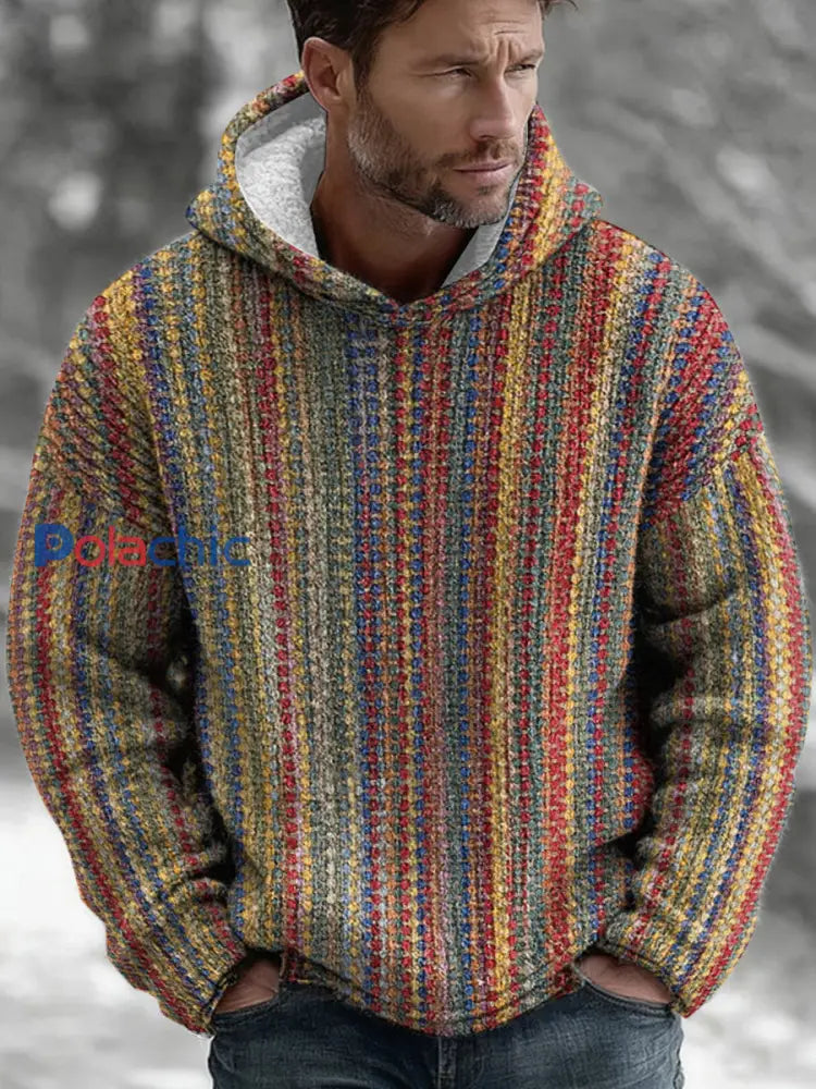 Sweat à capuche géométrique Art Homme comme image / S