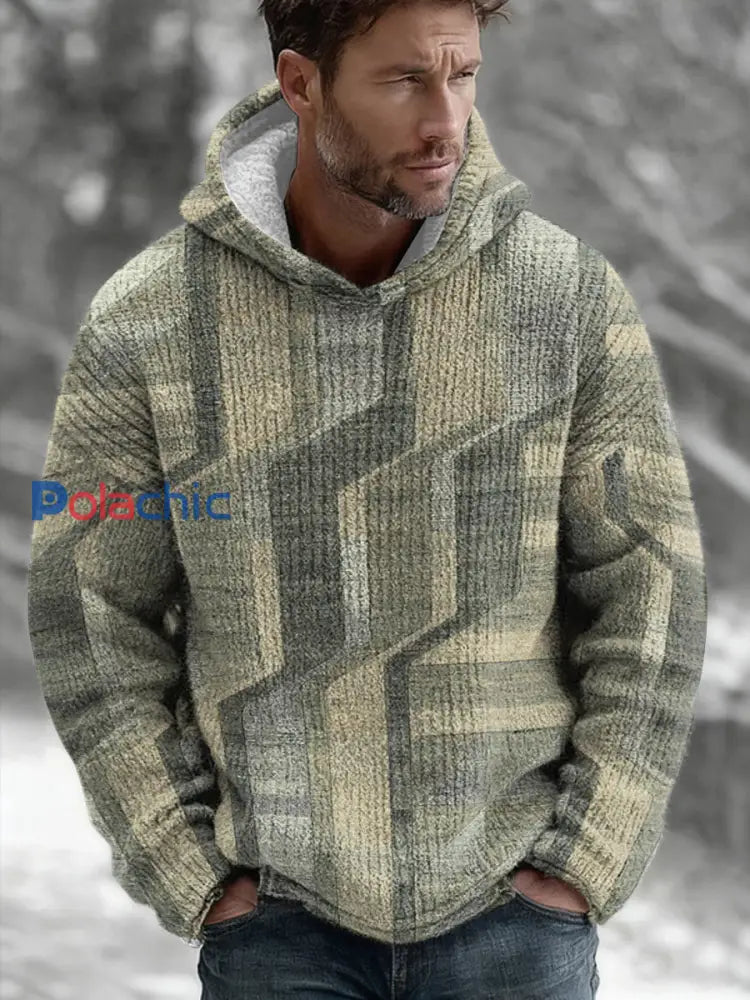 Sweat à capuche géométrique Art Homme comme image / S