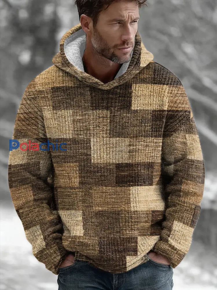 Sweat à capuche géométrique Art Homme comme image / S